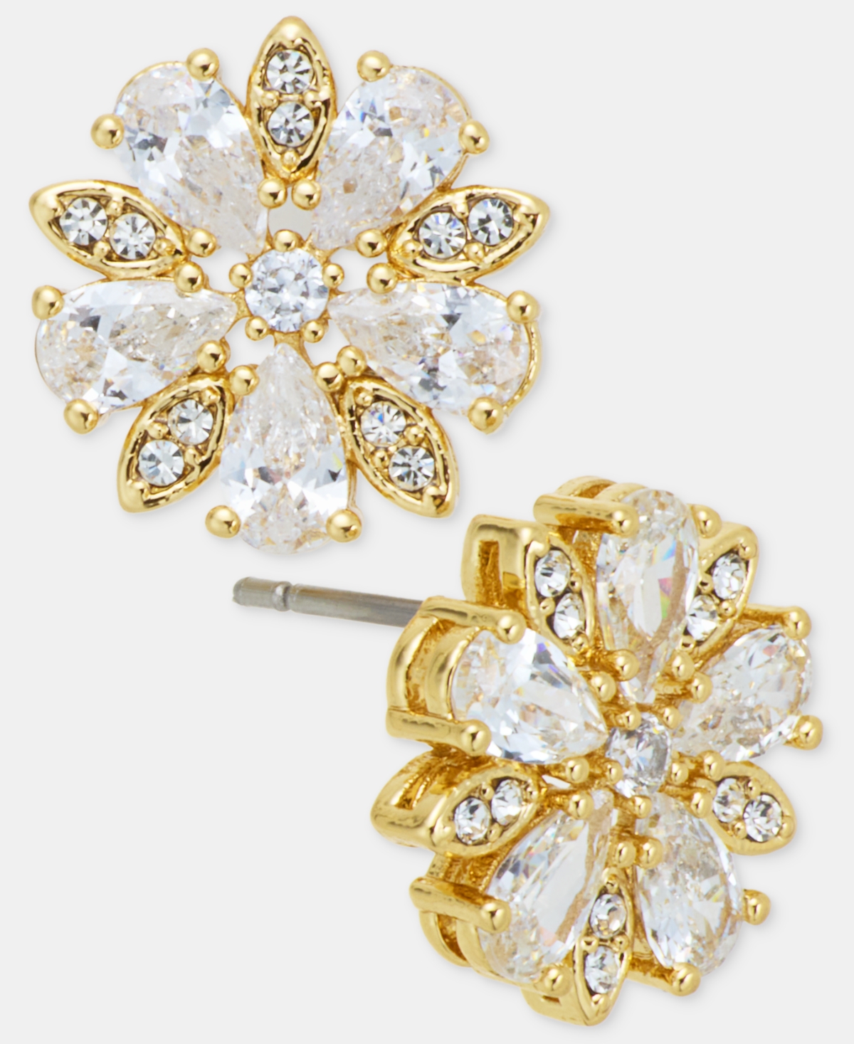 Marchesa Cubic Zirconia Flower Stud Earrings