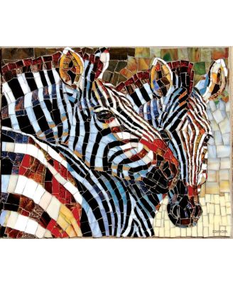 Stained Glass Zebras 1000 piece Jigsaw Puzzle for Adults