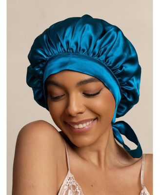 Women's Mulberry Silk Bonnet with Long Ribbons