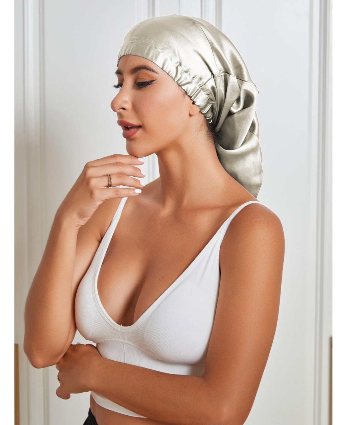 SilkSilky Pure Silk Elasticated Bonnet