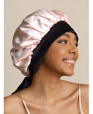 Women's Silk Casual Bonnet with Long Ribbons (Two-tone and Double-sided)
