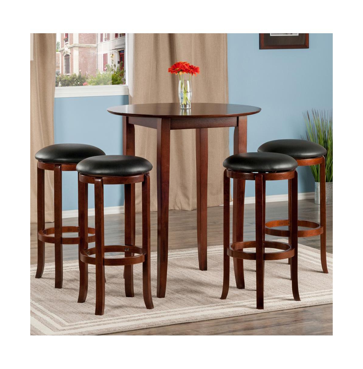 Winsome Fiona Round 5 Pieces High Pub Table Set