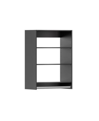 Wood Shelf Medium Double Hanging Closet Unit