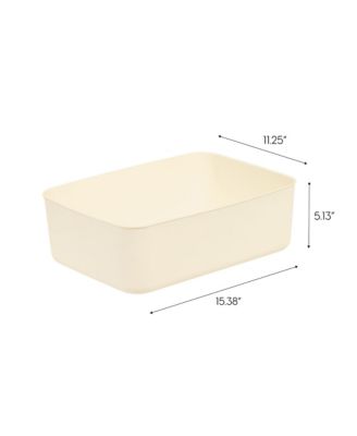 Nestable storage Organizer Bin, Medium, Pack of 4