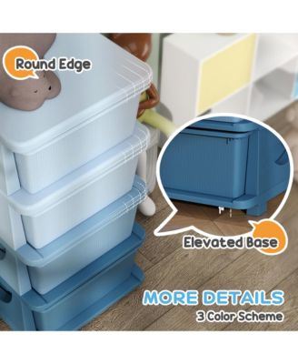 30" 4 Tier Kids Storage Unit Dresser Tower,
