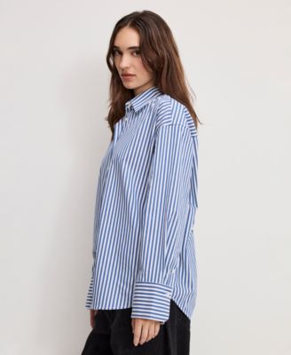 Women's Poplin Oversized Shirt, Regular and Plus