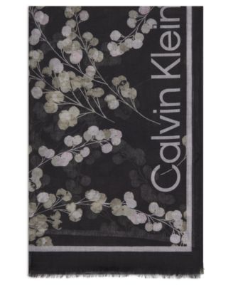 Oversized Border Blossom Scarf