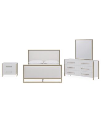 Furniture - Emila 3-Pc. Cal. King Bed Set (Upholstered Cal. King Bed, 2-Drawer Nightstand, & Dresser)