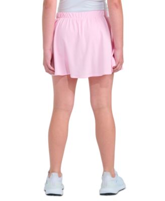 Girls' 8-16 Elastic Waistband Faux Wrapped Skort