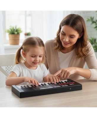 37 Key Kids Piano Keyboard with Rhythms and Microphone