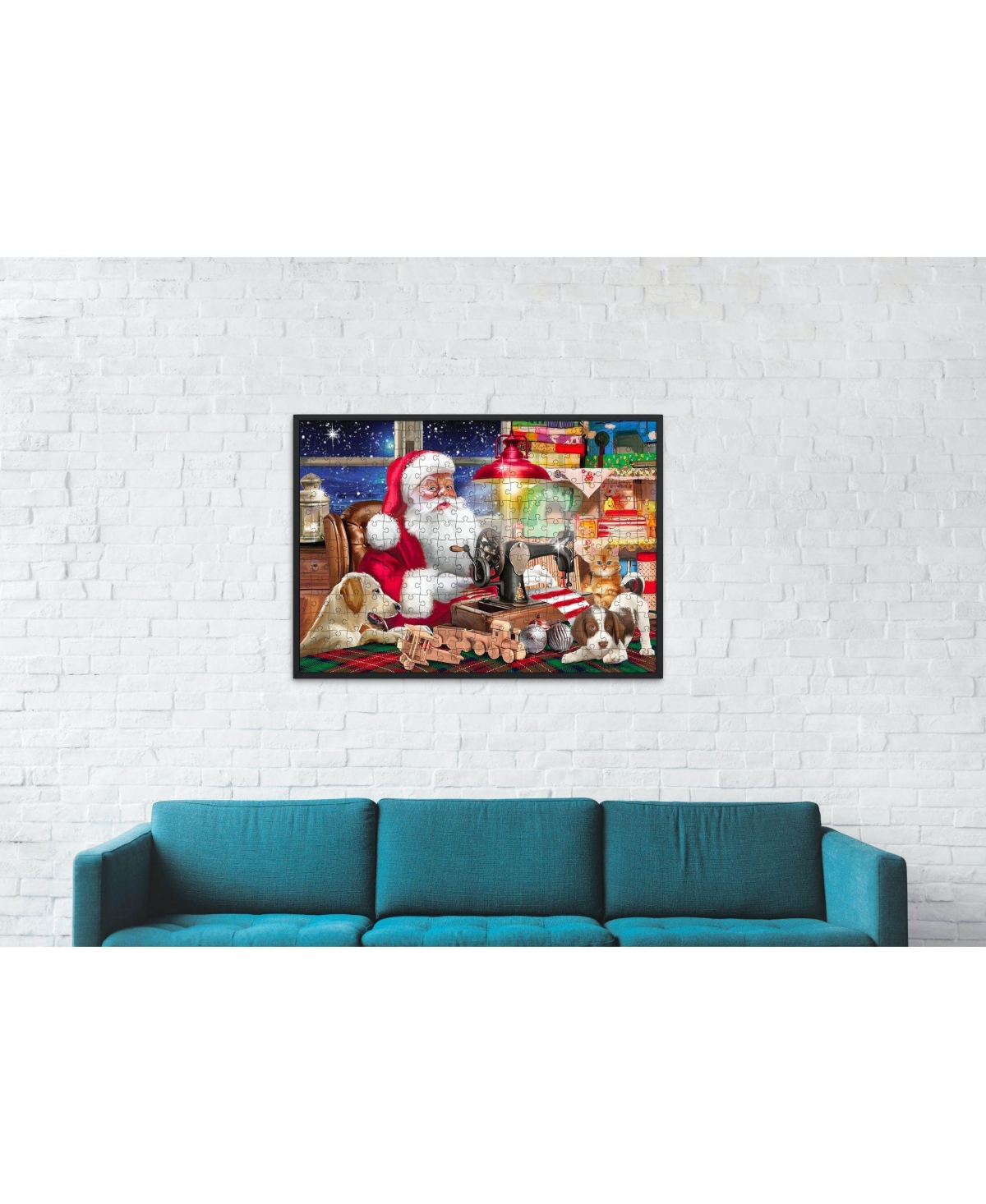 SunsOut Santa at Work 1000 piece Jigsaw Puzzle for Adults Christmas