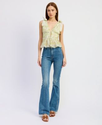 Women's Claire V-Neck Peplum Top