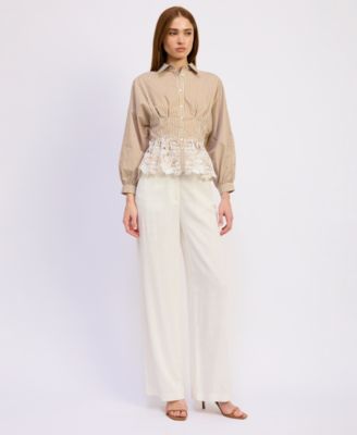 Women's Juliette Spread Collar Top