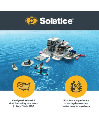 Inflatable Pup Plank Mini Dog Ramp Water Float Ladder Step, Multicolor