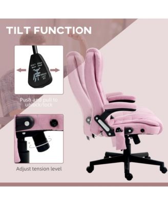 Vinsetto 6 Point Vibrating Massage Office Chair with Lumbar Heat