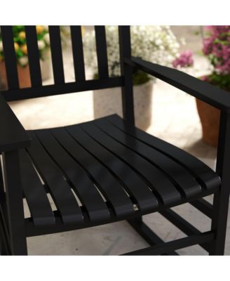 Wood Rocking Chair, Wooden Porch Rocker, Rustic