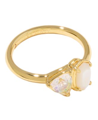 Kendra Scott - Imitation Pearl 14k Gold Over Brass Tatum Band Ring