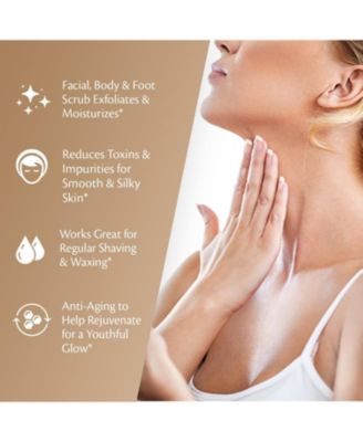 M3 Brown Sugar Body Scrub with Collagen Stem Cell Exfoliating Body Scrubber Face Cleanser 12 oz