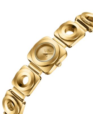 Women's Chasm Japan Quartz 18k Gold-Plated Stainless Steel Watch, 18mm