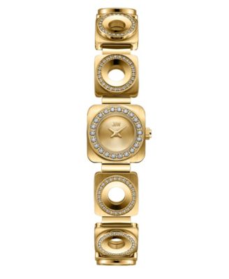 Women's Chasm Japan Quartz 18k Gold-Plated Stainless Steel Watch, 18mm