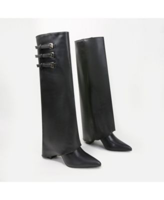 Antonia Foldover Knee-High Boots
