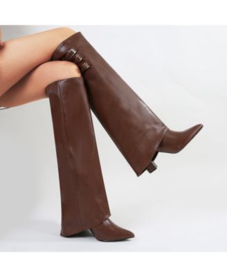 Antonia Foldover Knee-High Boots