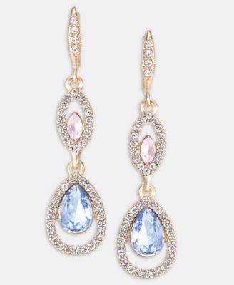 Multi-Stone Double Drop Earrings