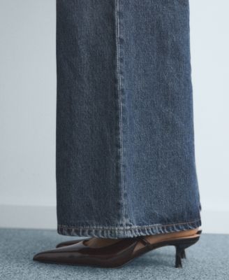 Women's High-Waisted Wide-Leg Jeans