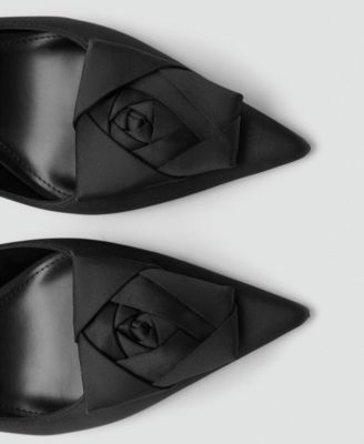 Women's Satin Floral Shoes