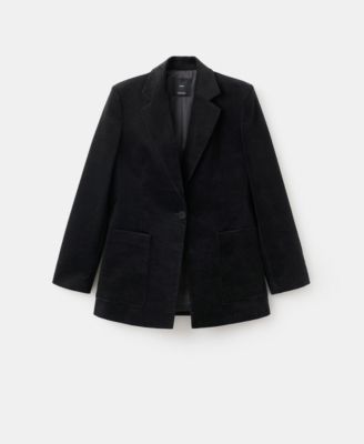 Women's Pockets Velveteen Jacket