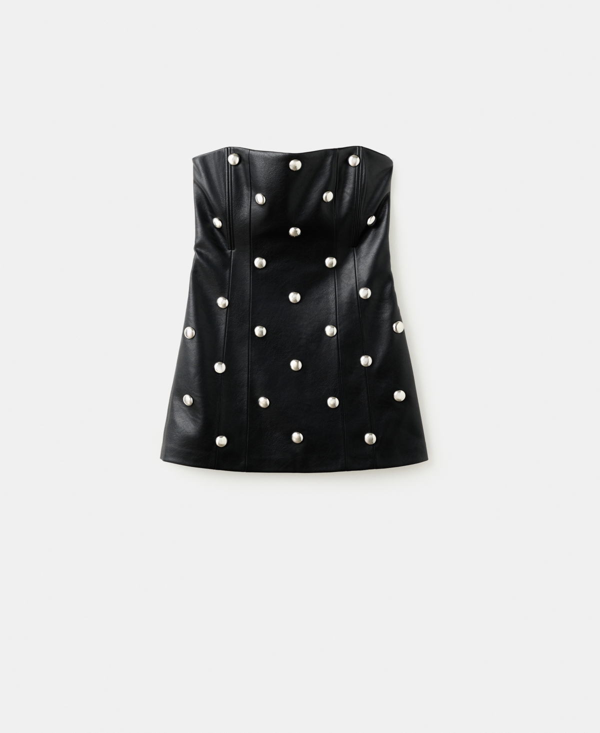 Mango Women's Studded Faux-Leather Dress
