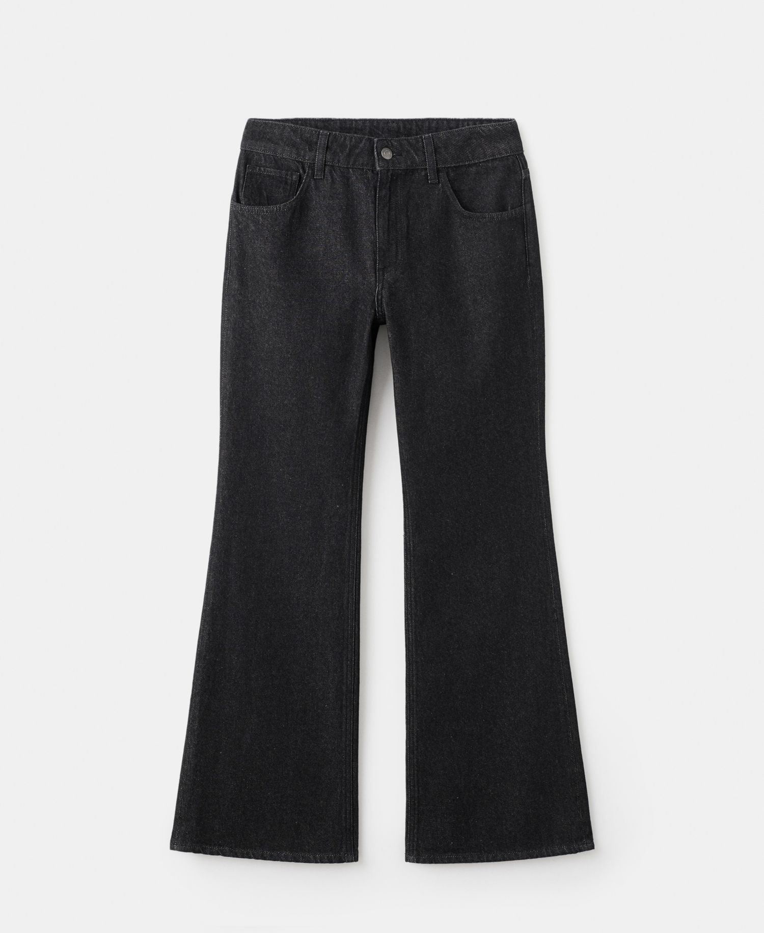 Women's Flared Rinse-Wash Jeans