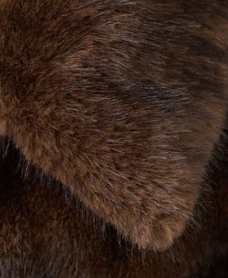 Women's Lapels Faux-Fur Jacket