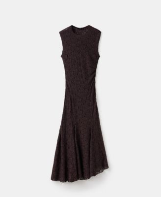 MANGO - Women's Asymmetric Lace Dress