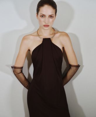Women's Choker Neck Dress