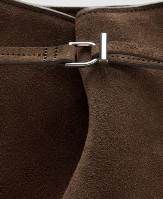 Women's Suede Bucket Bag