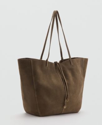 Women's Suede Leather Shopper Bag
