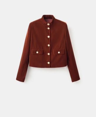 Women's Buttons Velvet Jacket