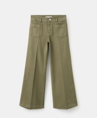 Women's Pockets Wide-Leg Jeans