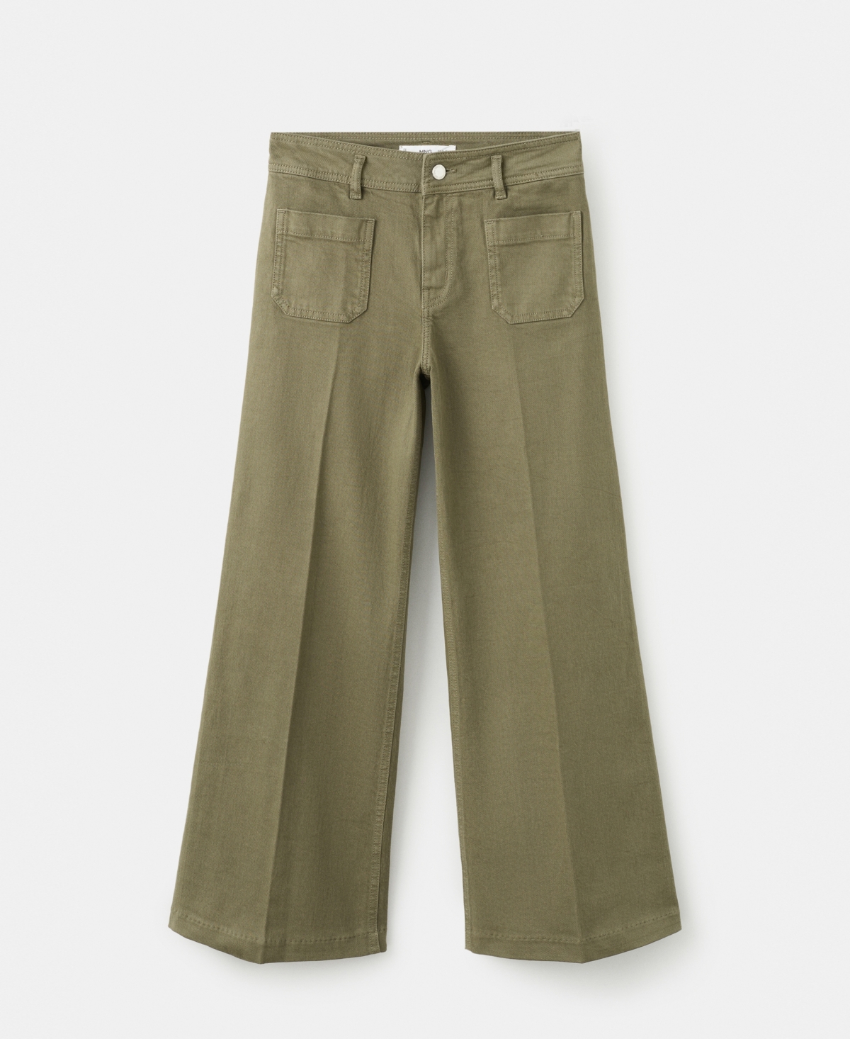 Mango Women's Pockets Wide-Leg Jeans