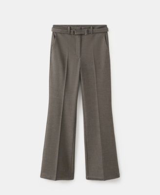 Women's Belt Straight-Fit Pants