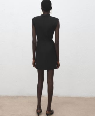 Women's Metal Embellishment Cut-Out Dress