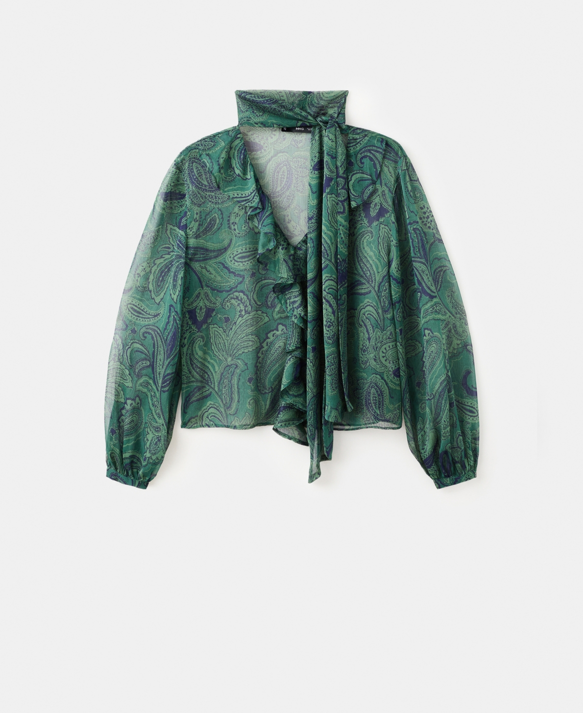 Mango Women's Paisley-Print Foulard Blouse