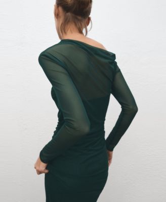 Women's Semi-Transparent Asymmetrical Dress