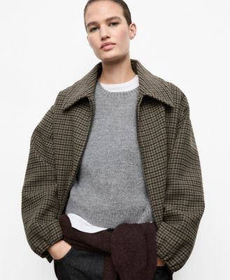 Women's Houndstooth Wool Jacket