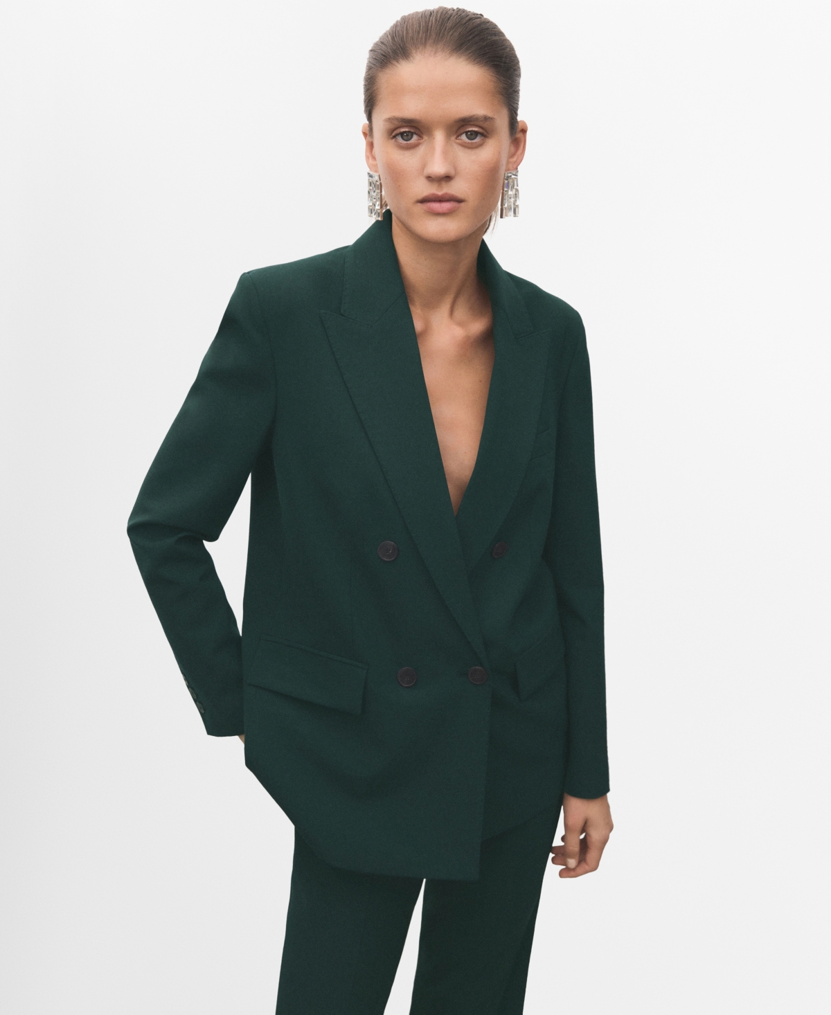Mango Women's Double-Breasted Suit Blazer
