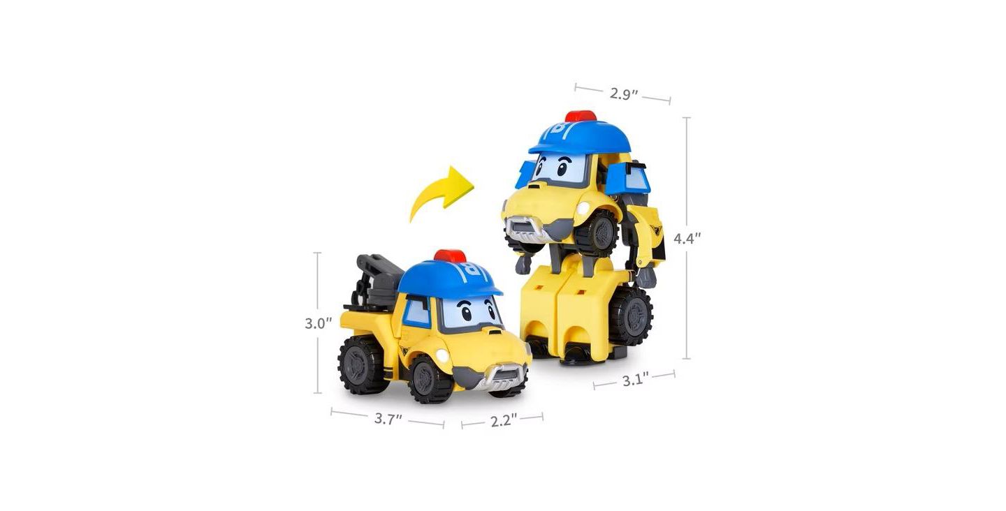 Детская фигурка Robocar Poli Bucky 4" Transforming Action Figure, Ages 3+ — фото 2