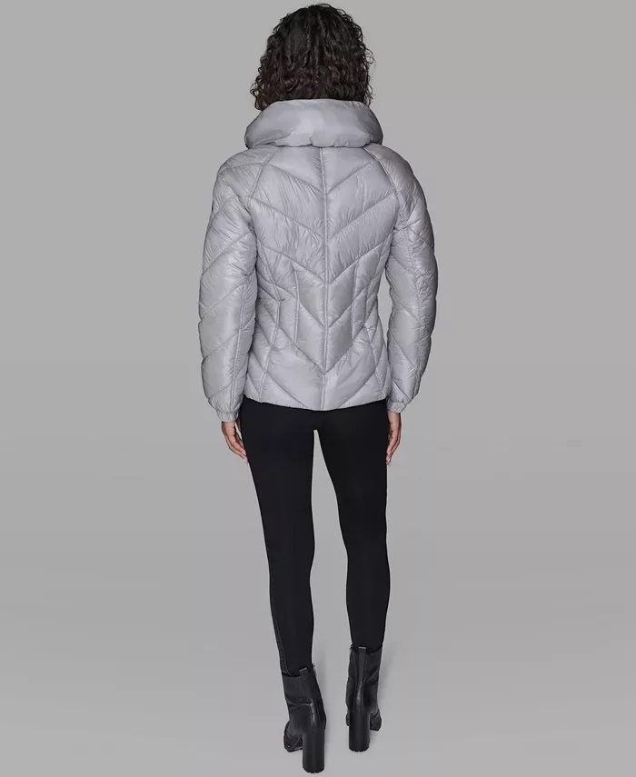 Women's Pillow-Collar Puffer Coat - thumbnail 9
