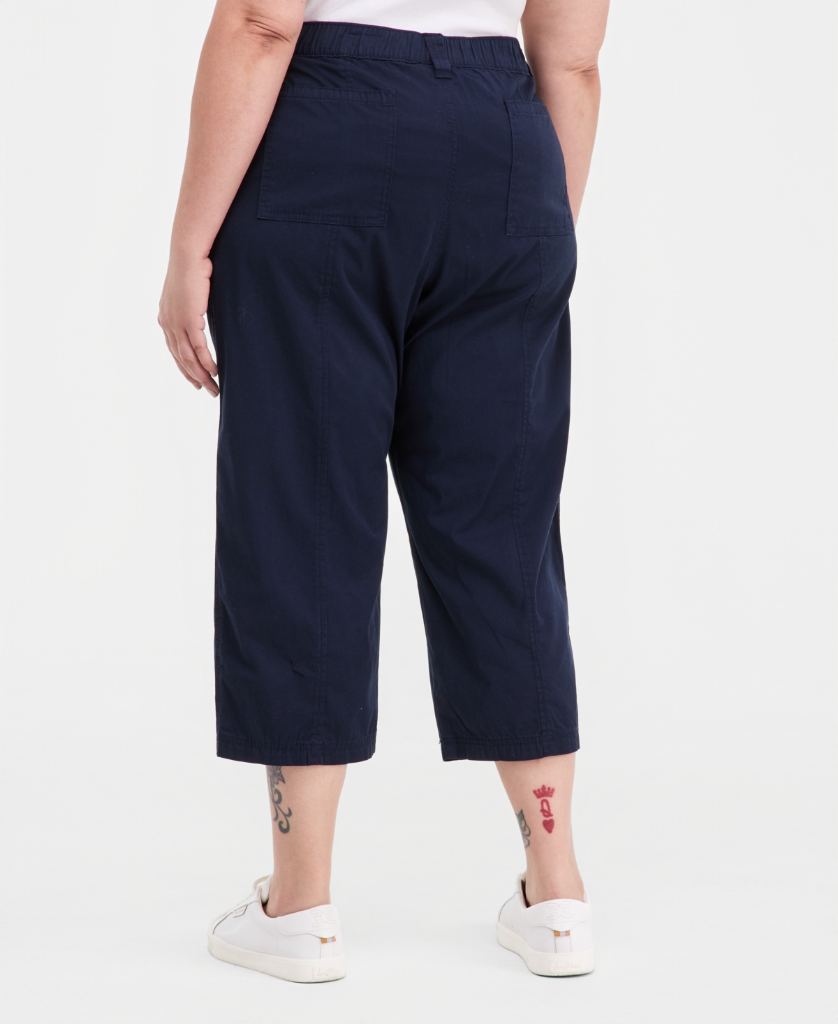 Style & Co Plus Seam Utility Capri Pants, Macy's Exclusive