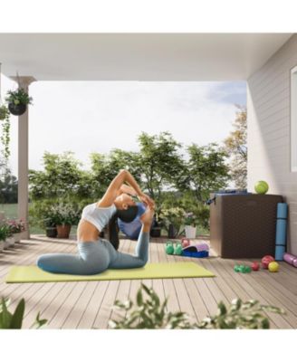 120-Gallon Outdoor Storage Box with Waterproof Lockable Design, Durable Deck Organizer for Patio Furniture, Packages and Garden Tools